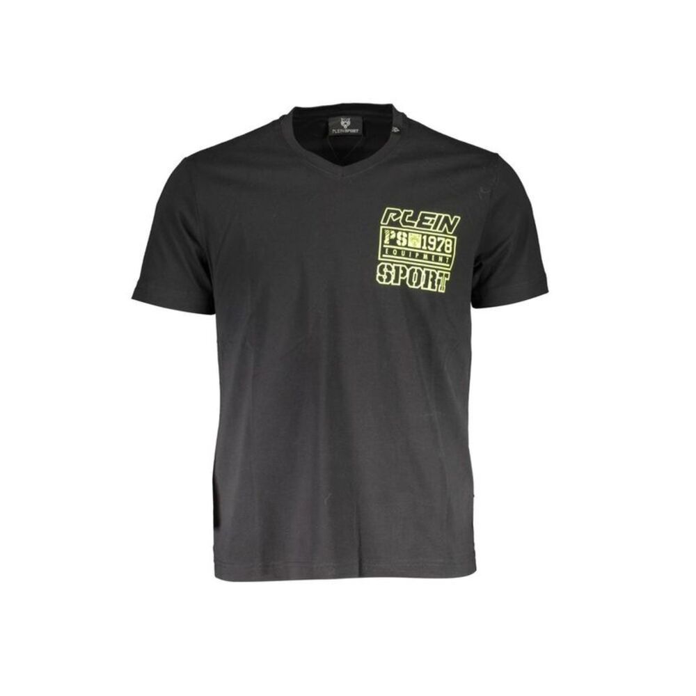 Plein Sport Black Cotton Men Men's T-Shirt